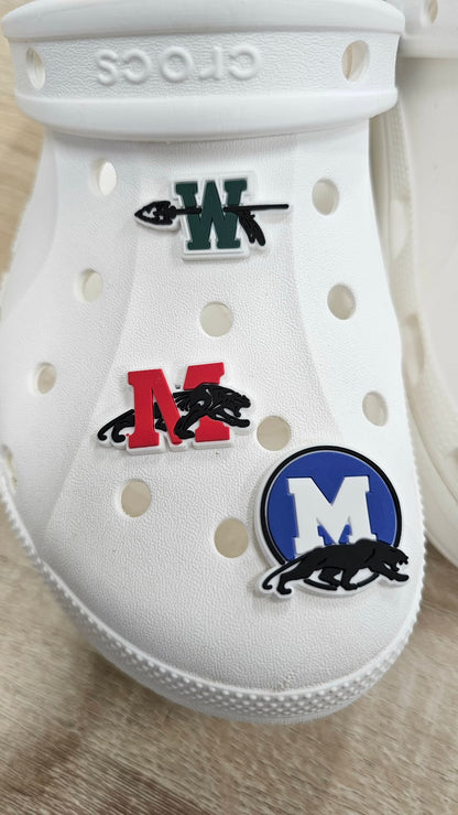 School Spirit Croc Charm-Midlo Panthers
