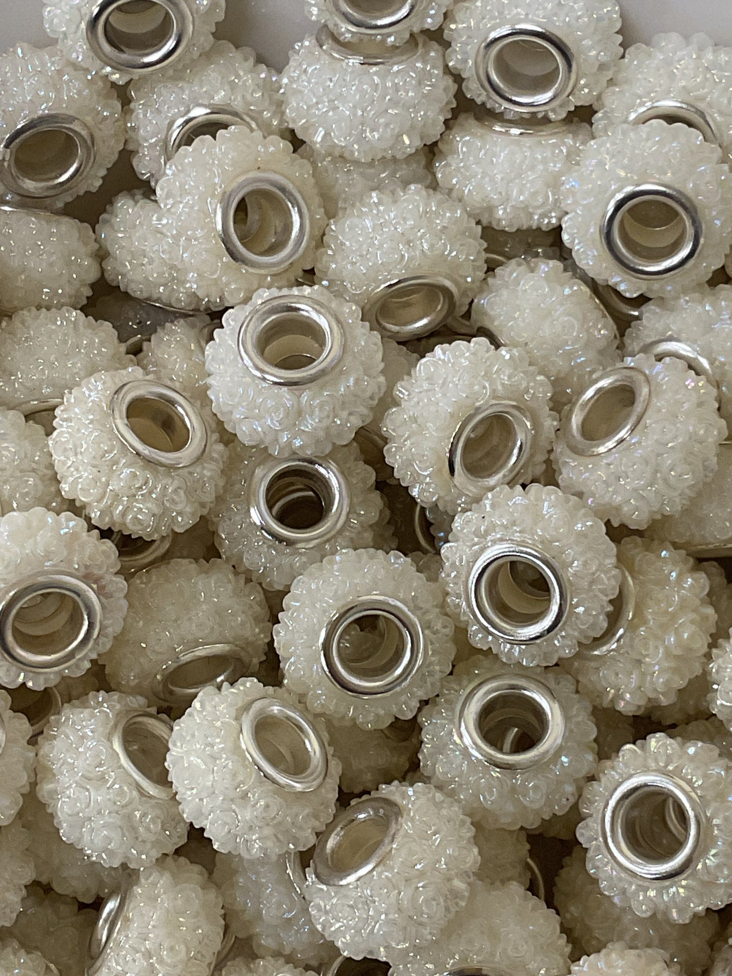 10pk Acrylic Rose Spacers Beads-12mm
