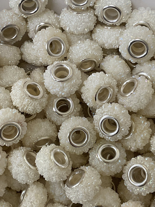 10pk Acrylic Rose Spacers Beads-12mm