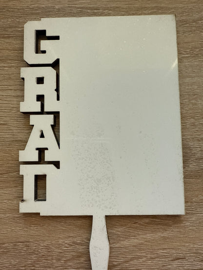 Graduation Sublimation Fan Double Sided 10cmx17cm