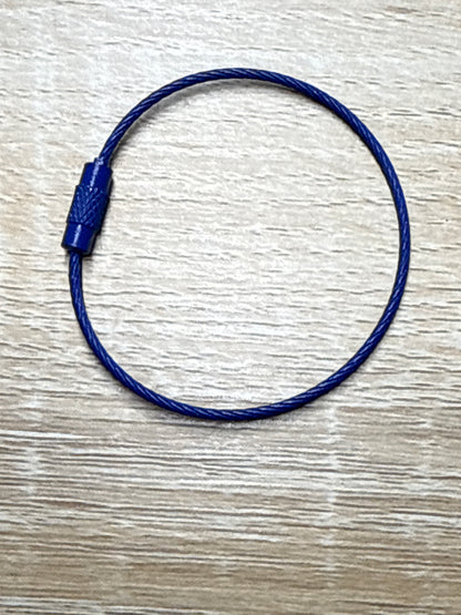 Steel Wire Keyring Steel Cable - 15cm - 1 piece