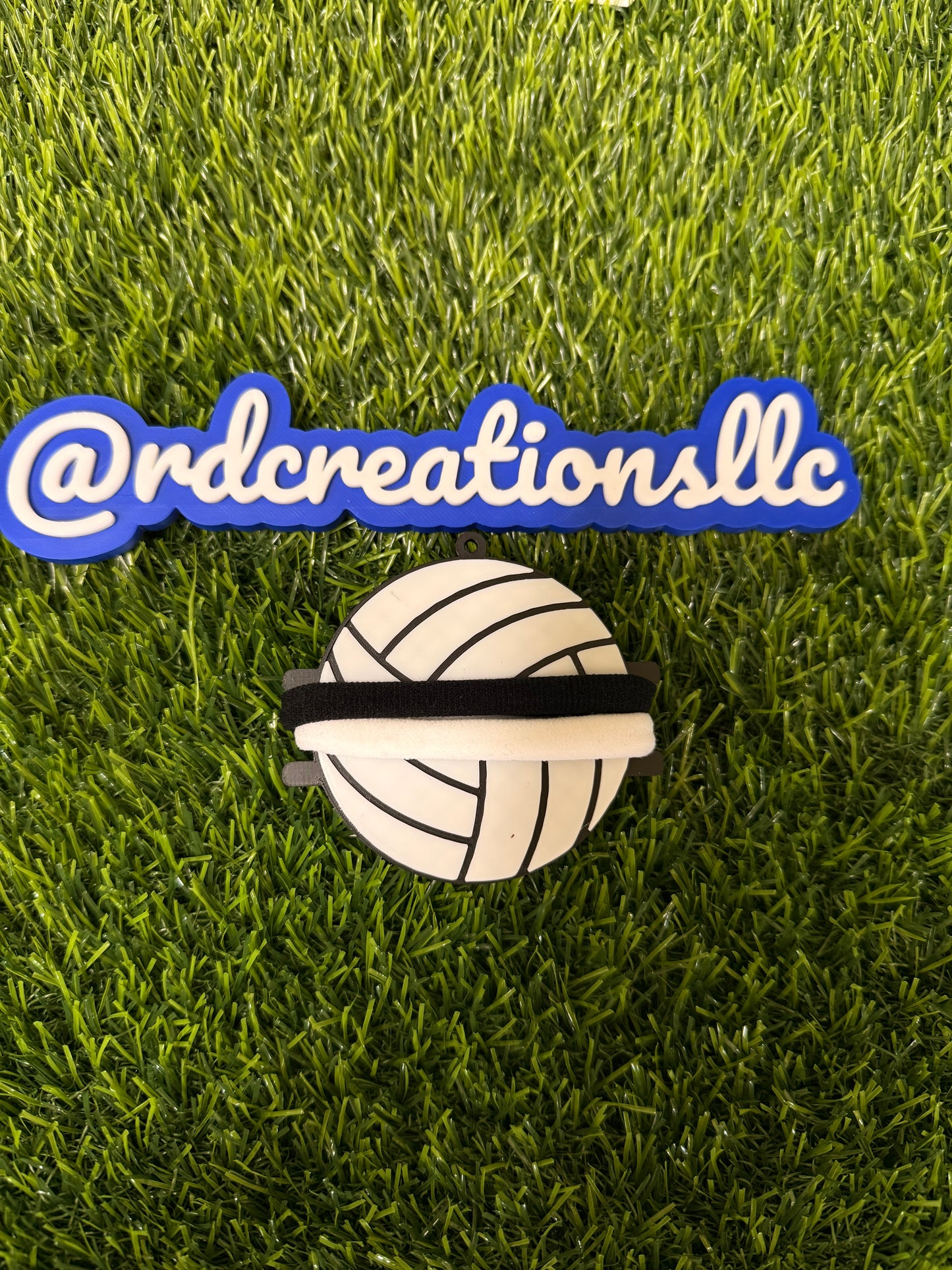 Volleyball 3d printed Hair Tie Keychain/Bag Charm