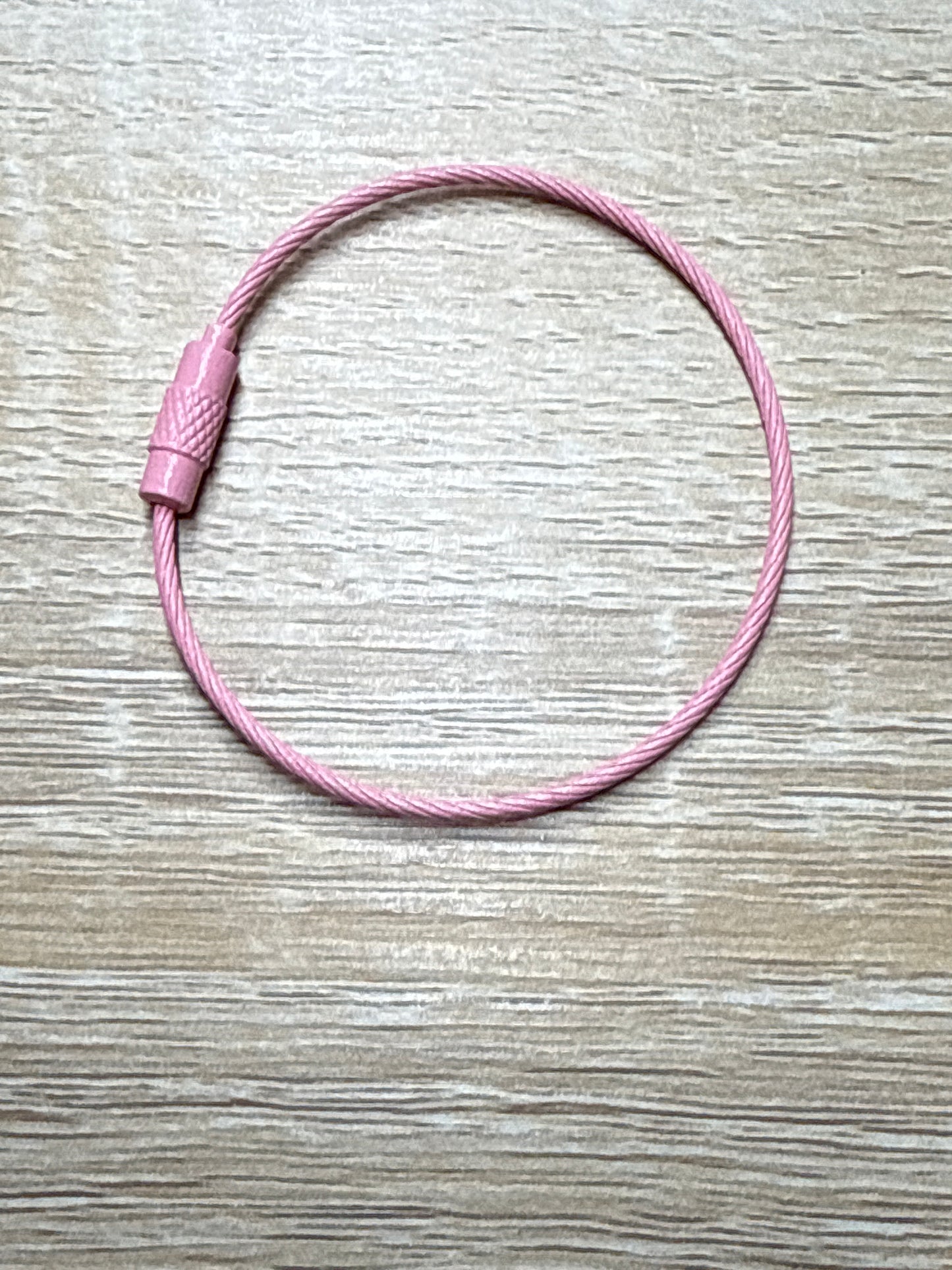 1pc 15cm steel wire keyring steel cable