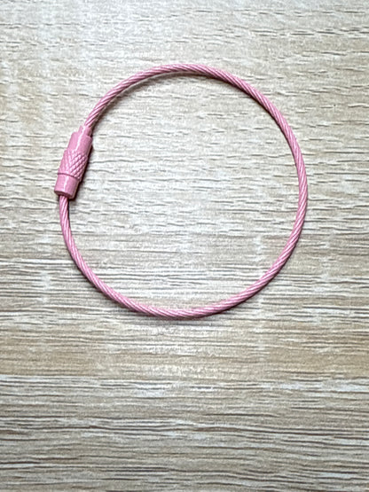Steel Wire Keyring Steel Cable - 15cm - 1 piece