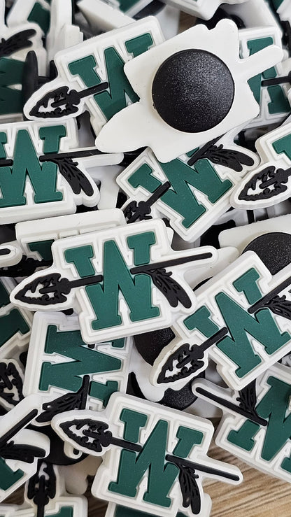 School Spirit Croc Charm-Hachie Indians