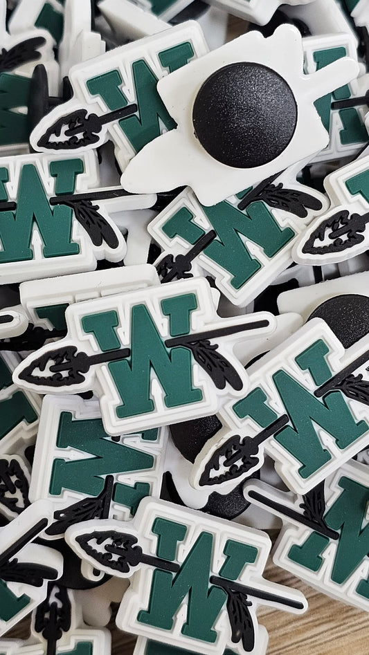 School Spirit Croc Charm-Hachie Indians