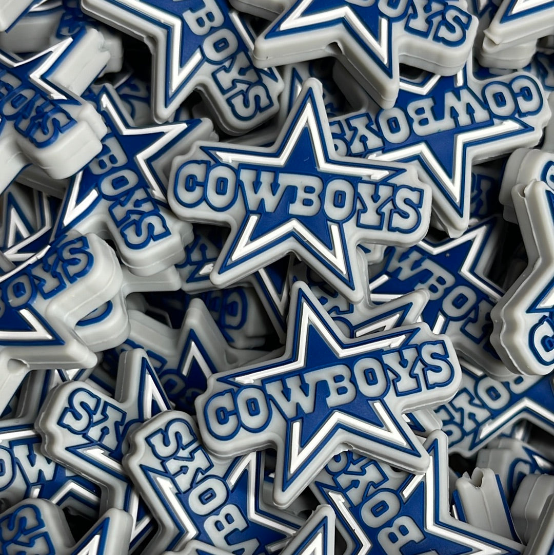 PublicCowboys Blue Logo Silicone Focal