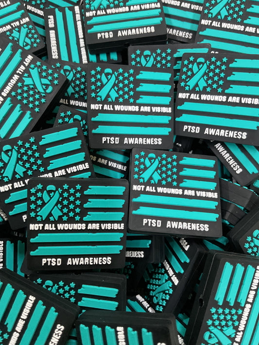 PTSD Awareness Silicone Focal - Exclusive to RD Creations