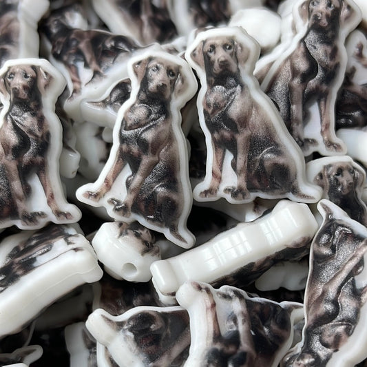 Brown Lab Dog Silicone Focal -Exclusive to TATNCS