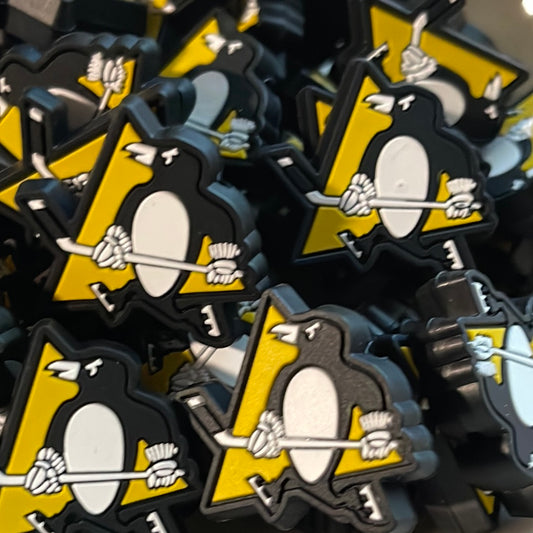 RDPittsburghPenguins Silicone bead- Collab with TaTNCS & Teetherpals