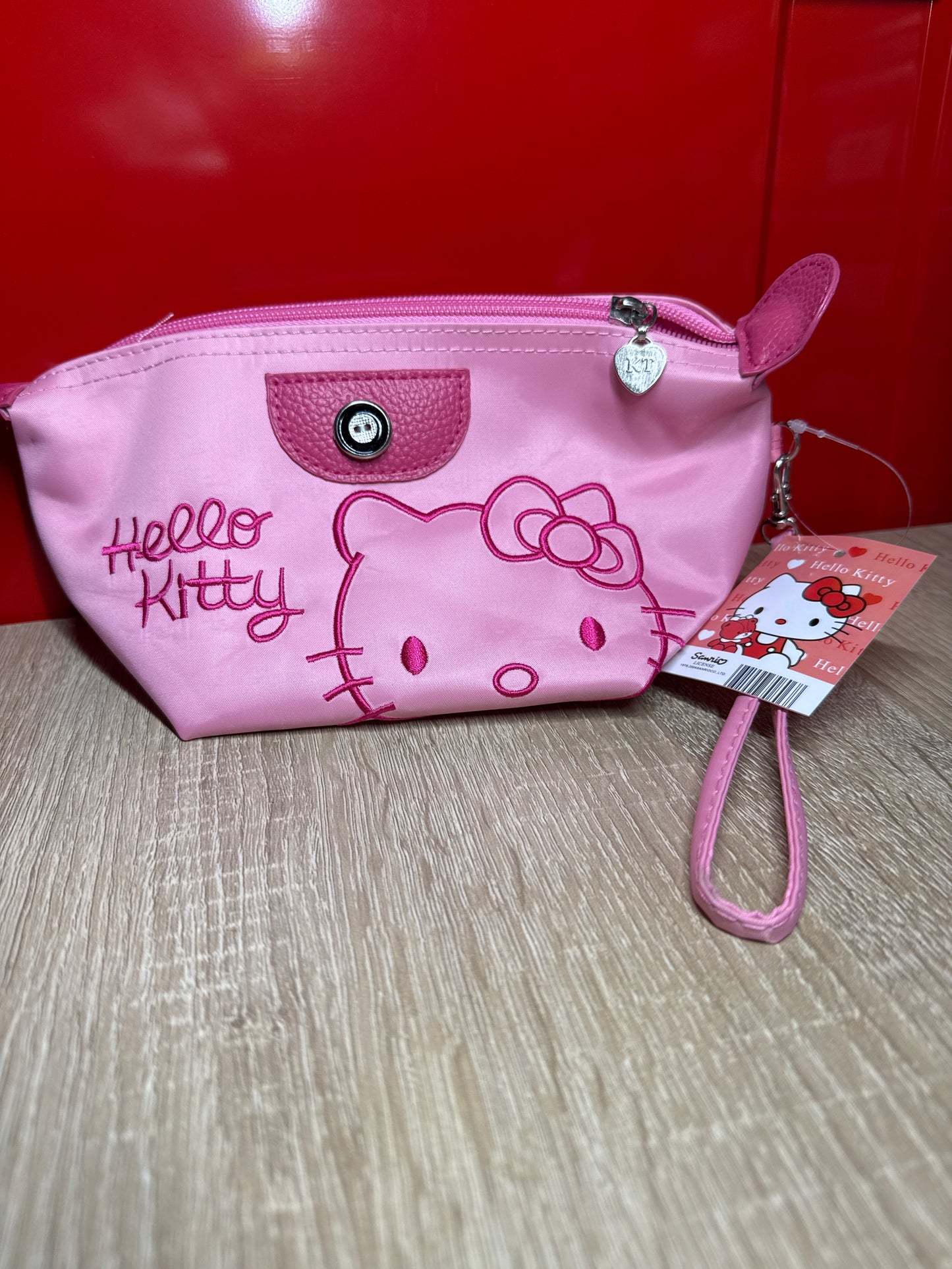 Hello Kitty Pink Makeup Bag w/strap