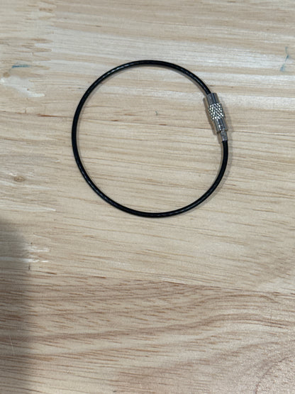 Steel Wire Keyring Steel Cable - 15cm - 1 piece