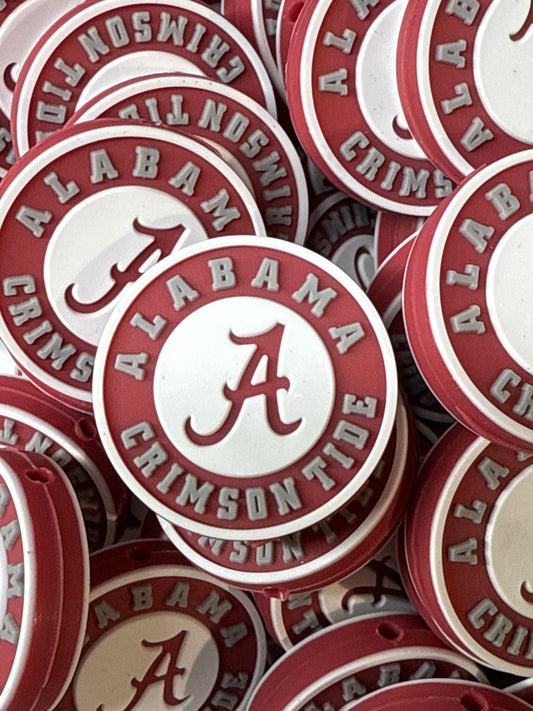 PublicAlabamaCrimsonTide Silicone Focal