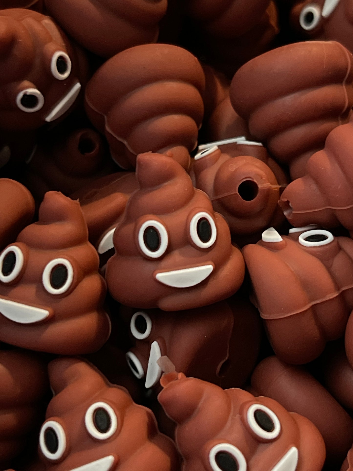 3d Poop Emoji Silicone Focal