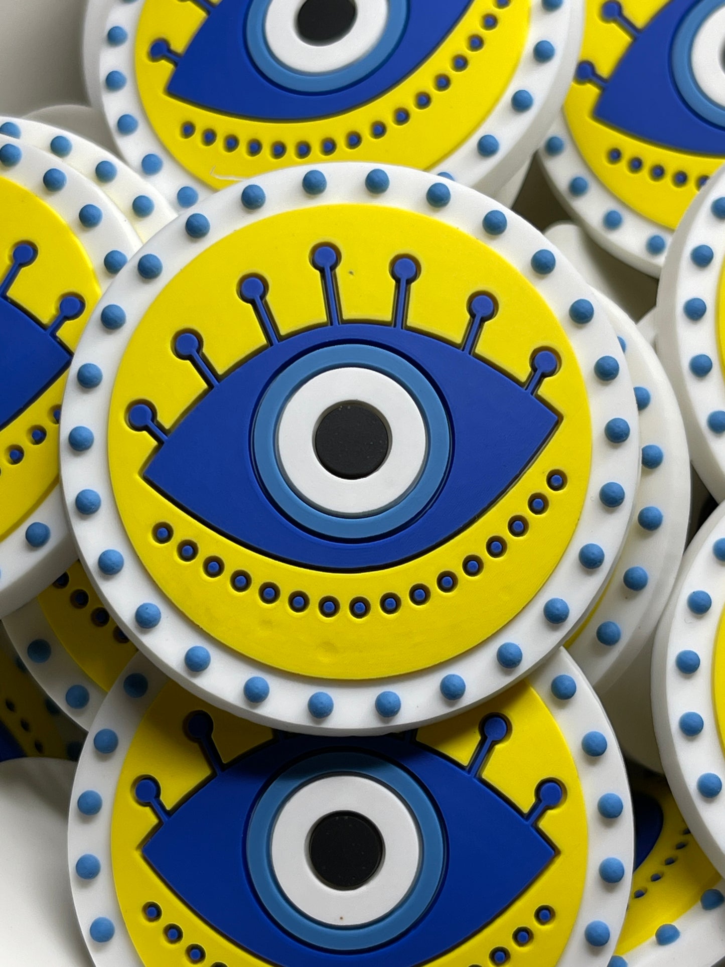 Evil Eye Yellow/Blue Bogg Bag Charm - Exclusive to RD Creations