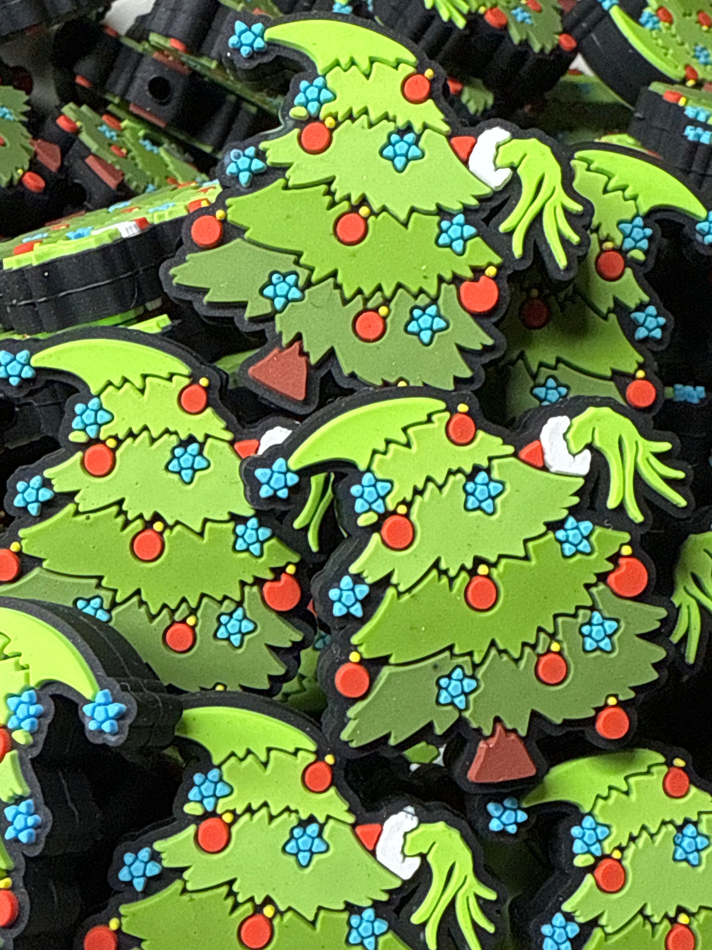 Grinch Christmas Tree Silicone Focal -Exclusive to Bailey Beads