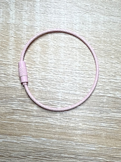 Steel Wire Keyring Steel Cable - 15cm - 1 piece