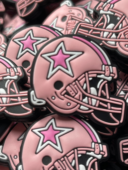 RDDallasCowboys Pink Helmet Silicone Focal-Exclusive to RD Creations