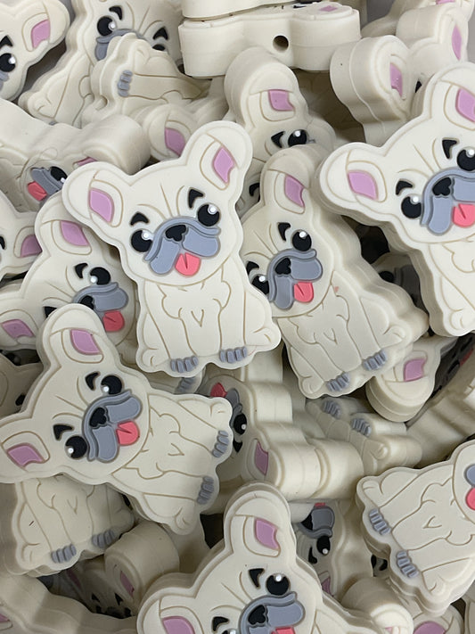 Bulldog / Frenchie Cream Silicone Focal - TaTNCS Exclusive