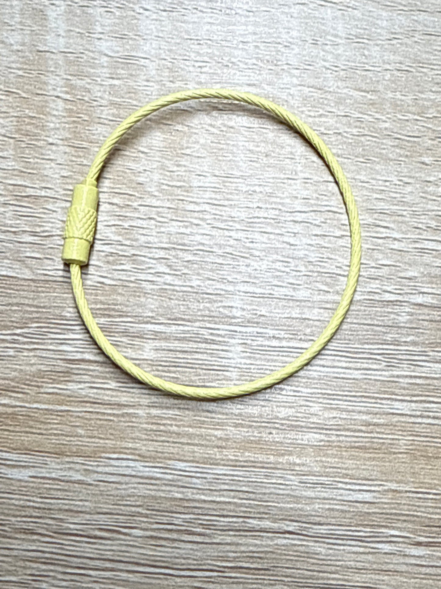 1pc 15cm steel wire keyring steel cable