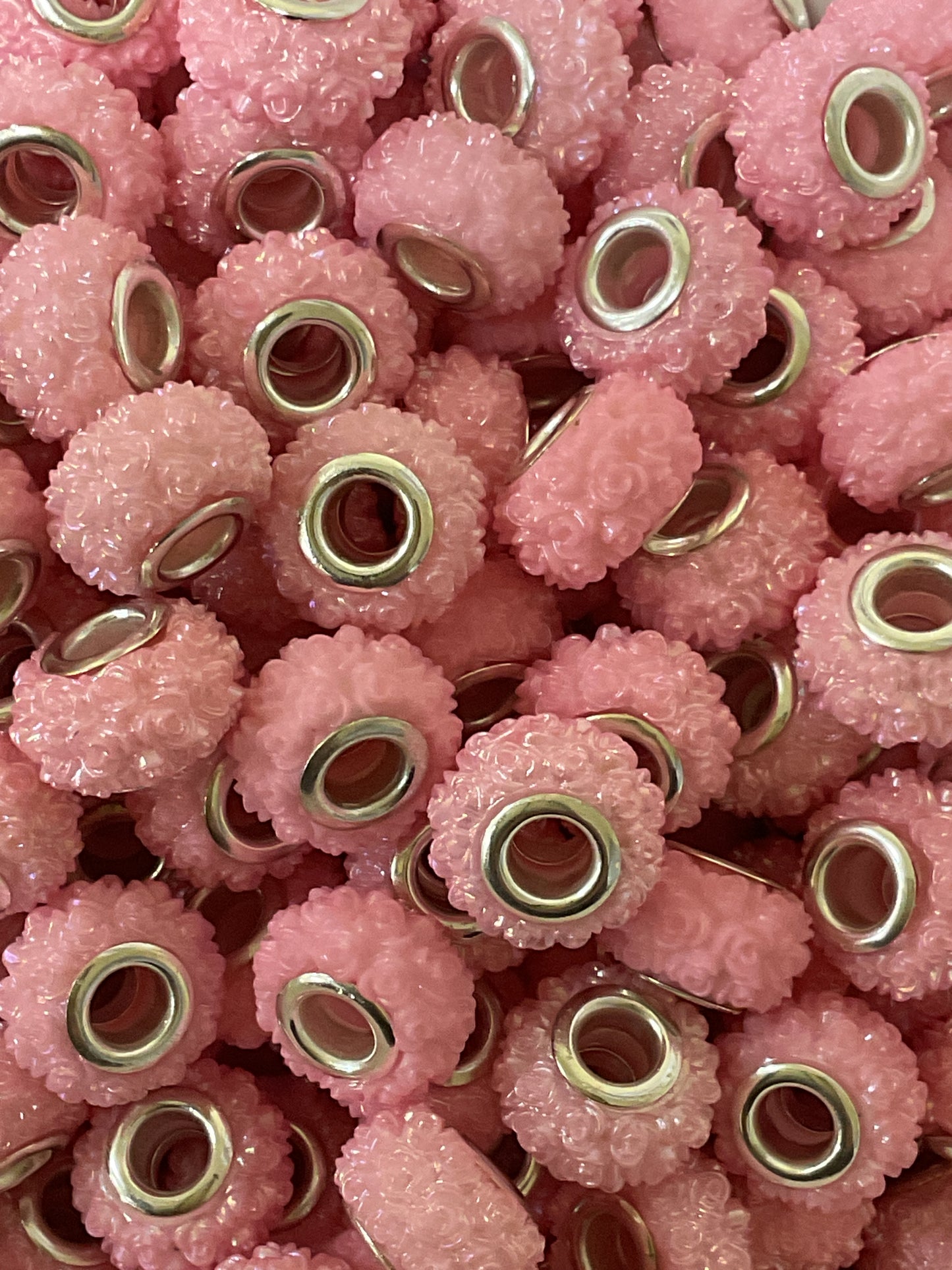10pk Acrylic Rose Spacers Beads-12mm