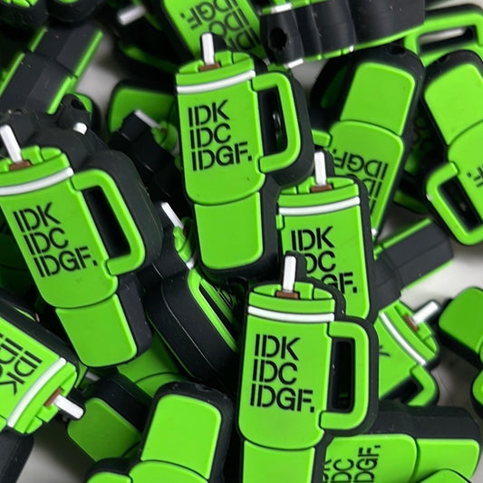IDK IDC IDGAF Tumbler Silicone Focal- Authorized carrier for Exclusive to Jitistouch