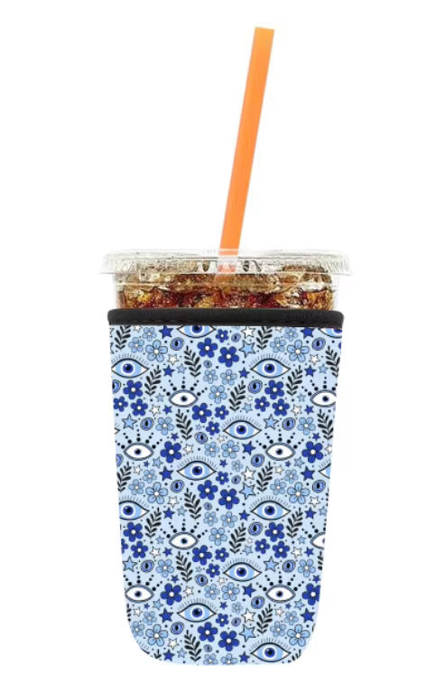 Reusable Insulated Sleeves for Hot and Cold Drinks - Evil Eye
