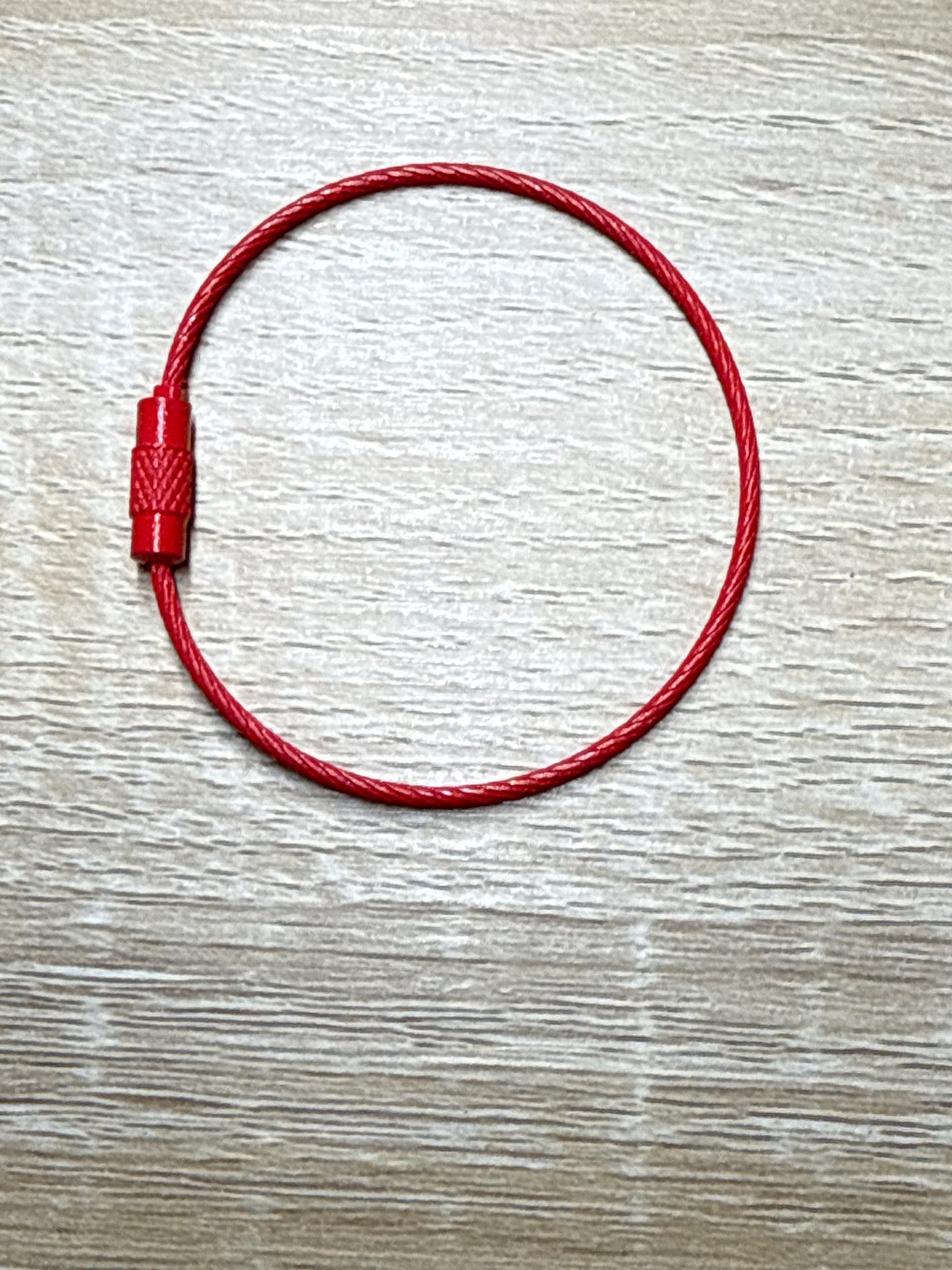 1pc 15cm steel wire keyring steel cable