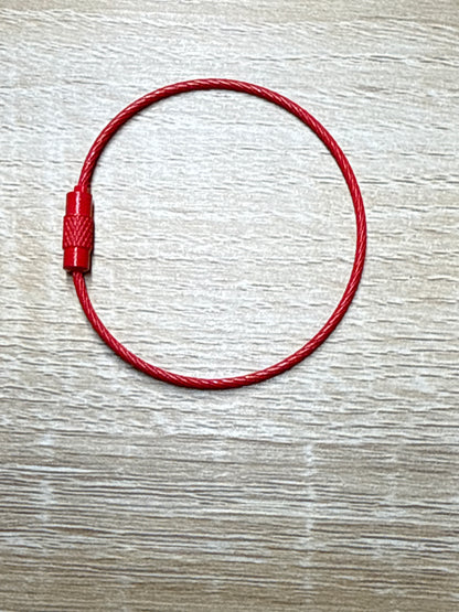 Steel Wire Keyring Steel Cable - 15cm - 1 piece