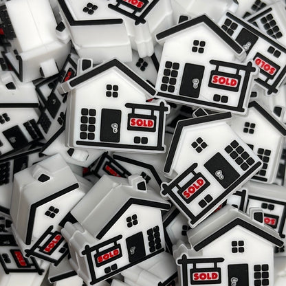 Realtor House w/Sold Sign 3D Silicone Focal - RD Creations Exclusive