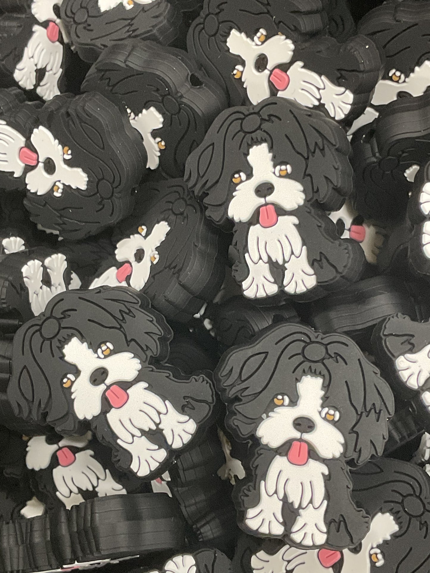 Shih Tzu Boy Black Silicone Focal - TaTNCS Exclusive