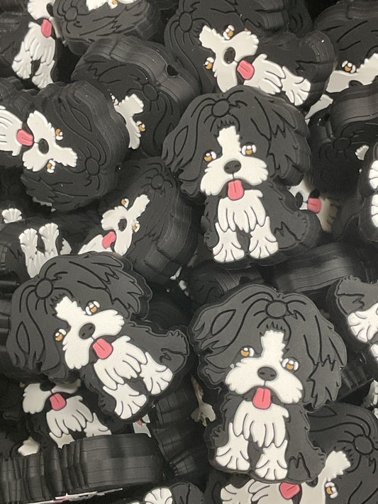 Shih Tzu Boy Black Silicone Focal - TaTNCS Exclusive