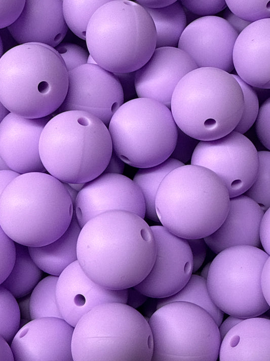 S23 Lilac 15mm 10 pk Silicone Beads-catalog A05-29