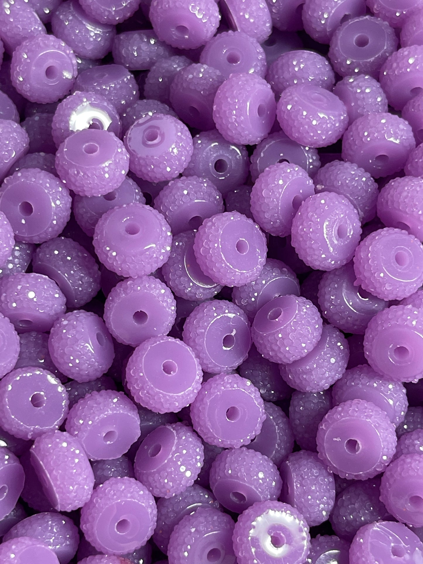 10pk Lavender Bling Spacers Beads-12mm