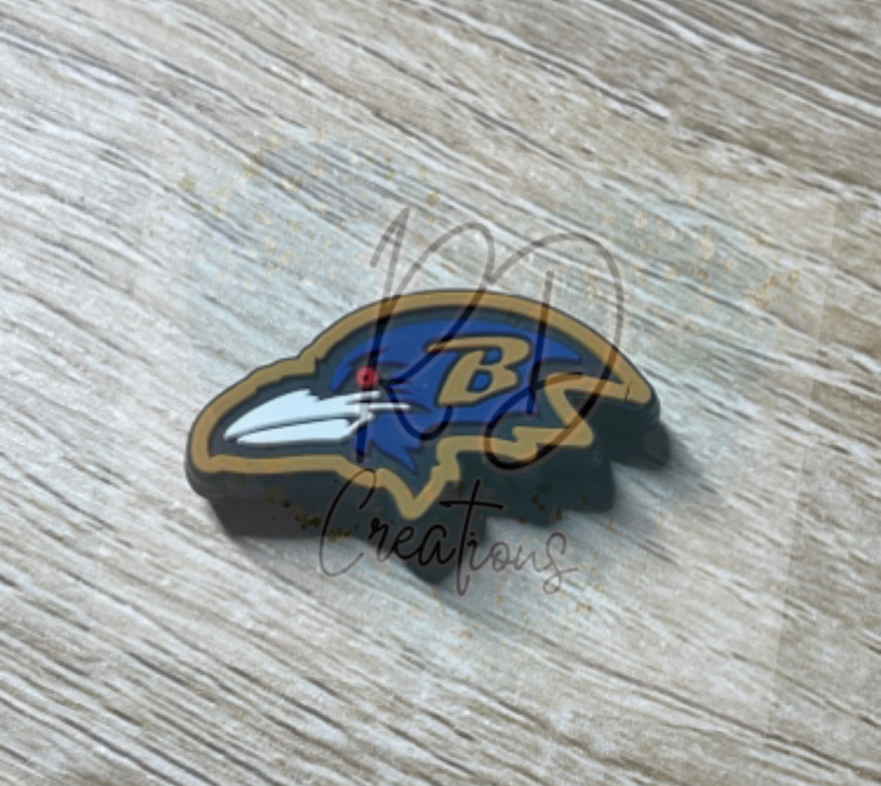 RDBaltimoreRavens Silicone Focal Exclusive- Bead Sister Collab with TATNCS