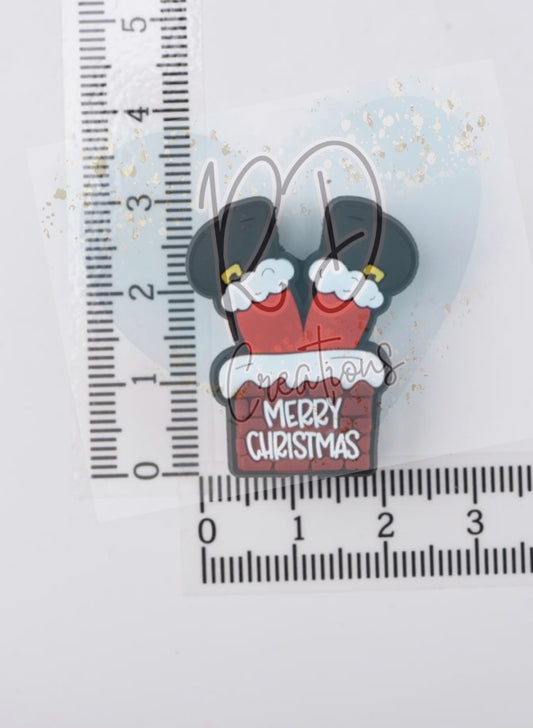 Chimenea navideña de Papá Noel en PVC Focal - Exclusiva de RD Creations