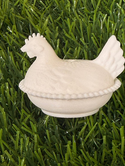 White 3d PLA Printed Hen Focal