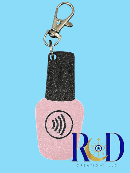 Nail Tech Ready to Ship NFC Weblink Keychain -3D Printed Social Media Scan Tag for Content Creators and Businesses