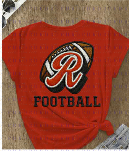 Robstown Football Embroidery Effect PNG