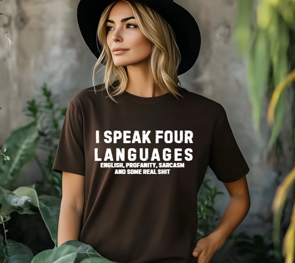 I Speak 4 Languages PNG Download