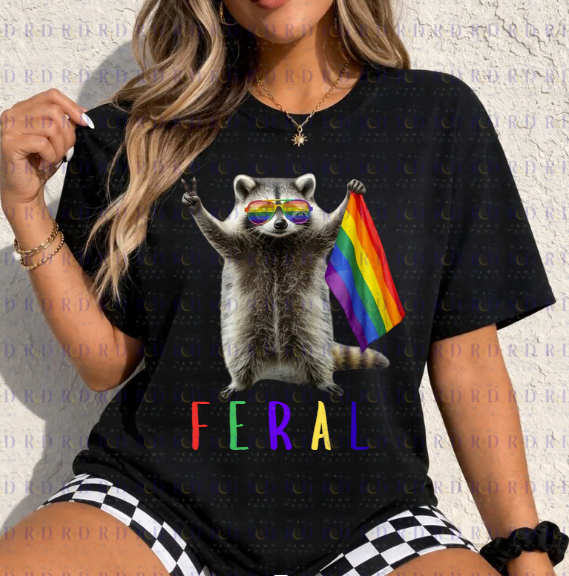 Feral Racoon-Pride Month - PNG Digital Download