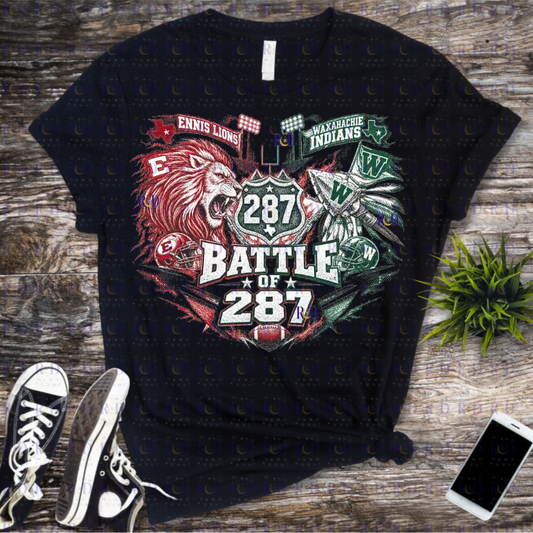 Battle of 287 Waxahachie Indians vs Ennis Lions Digital Download PNG