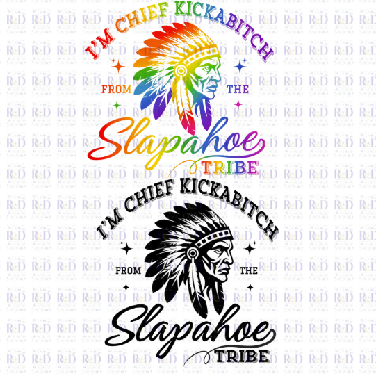 I'm Chief Kickabitch 2 file Pride & Black - PNG Digital Download