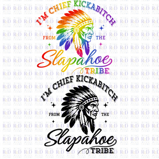 I'm Chief Kickabitch 2 file Pride & Black - PNG Digital Download