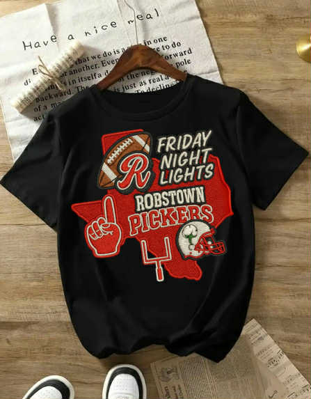 Robstown Pickers TX Embroidery Effect PNG