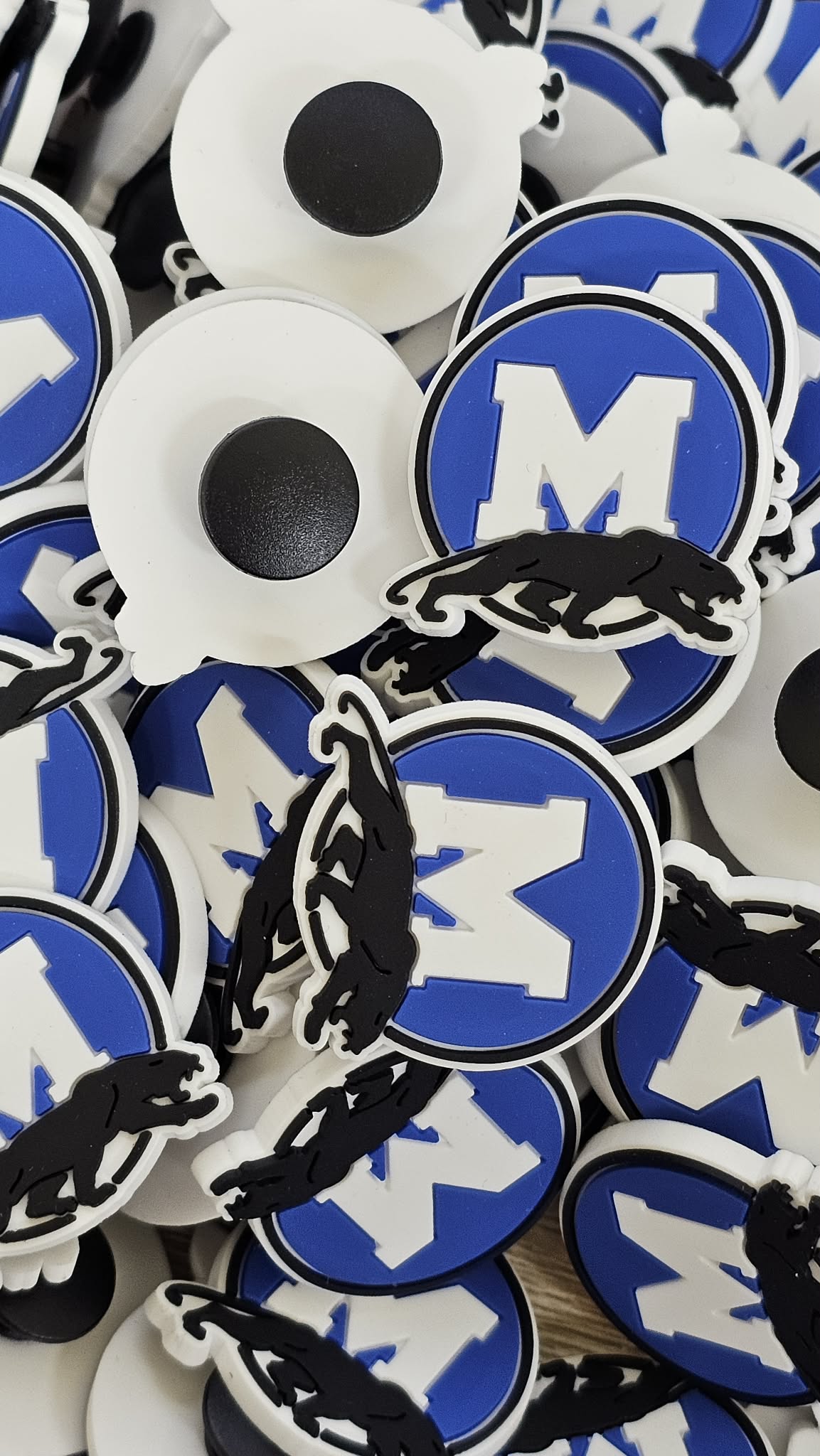 School Spirit Croc Charm-Midlo Panthers