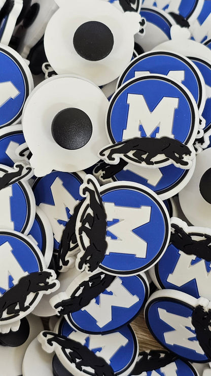 School Spirit Croc Charm-Midlo Panthers