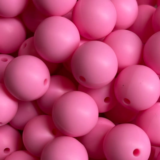 s7 Solid 15mm 10 pk Cotton Candy Pink Silicone Beads-catalog a05-03