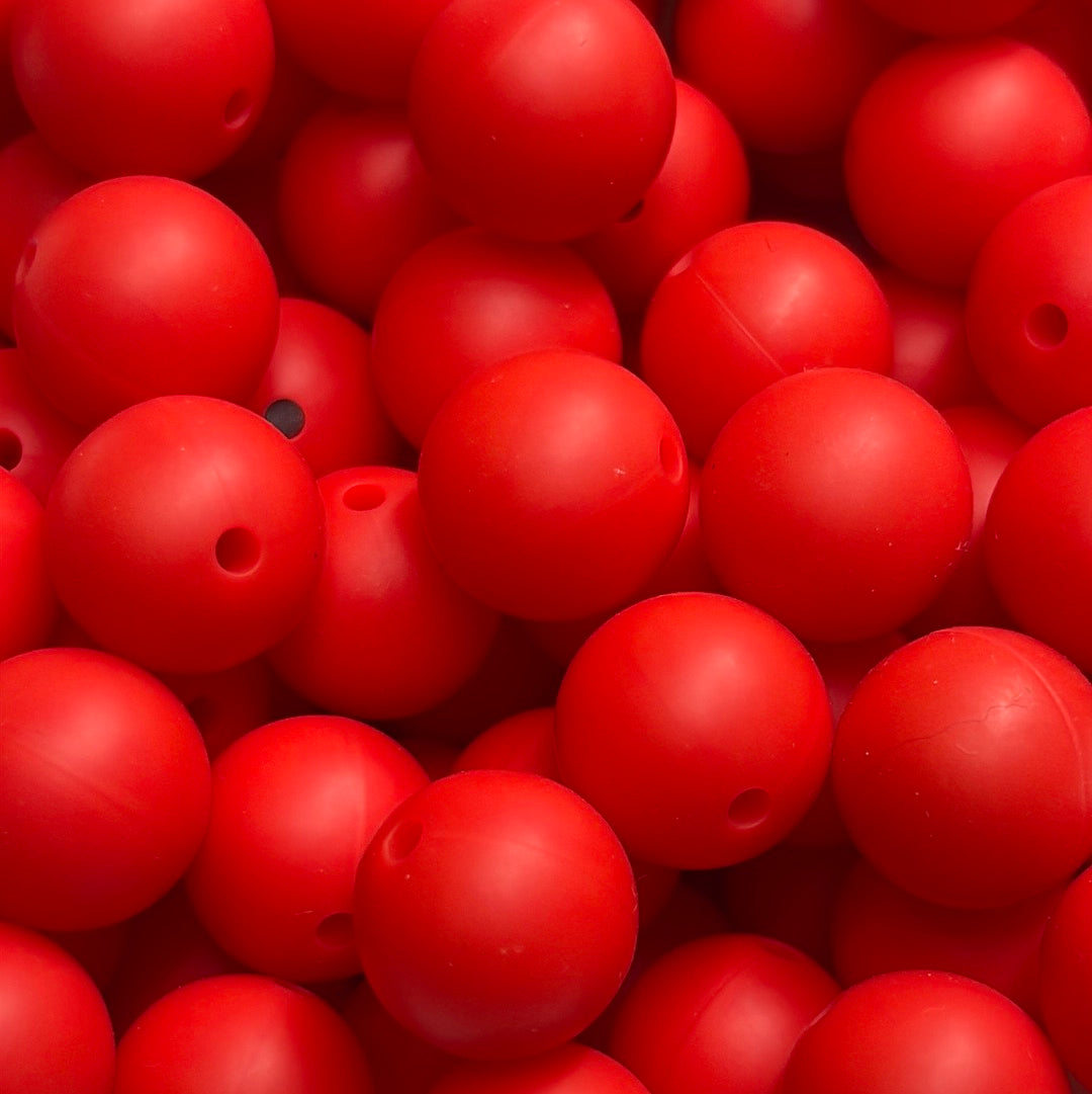 s1 Solid 15mm 10 pk Bright Red Silicone Beads-catalog A05-06