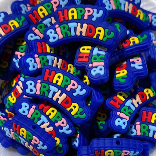 EXCLUSIVE - Happy Birthday Silicone Bead